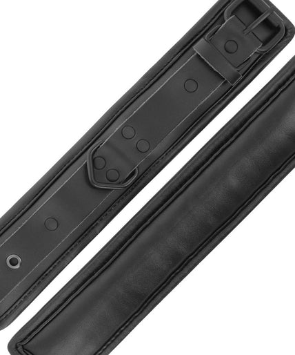 DARKNESS - ADJUSTABLE BLACK LEATHER HANDS HANDCUFFS DARKNESS - ADJUSTABLE BLACK LEATHER HANDS HANDCUFFS