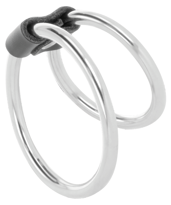 DARKNESS - DOUBLE METAL PENIS RING