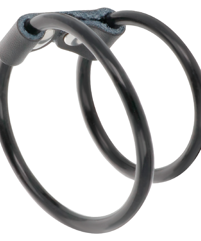 DARKNESS - DOUBLE FLEXIBLE PENIS RING