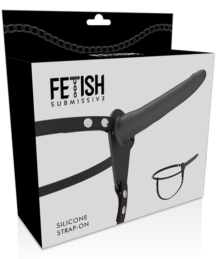FETISH SUBMISSIVE HARNESS - BLACK SILICONE 15 CM FETISH SUBMISSIVE HARNESS - BLACK SILICONE 15 CM