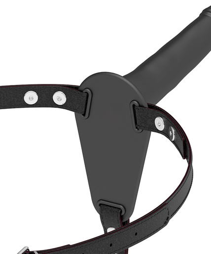 FETISH SUBMISSIVE HARNESS - BLACK SILICONE 15 CM FETISH SUBMISSIVE HARNESS - BLACK SILICONE 15 CM