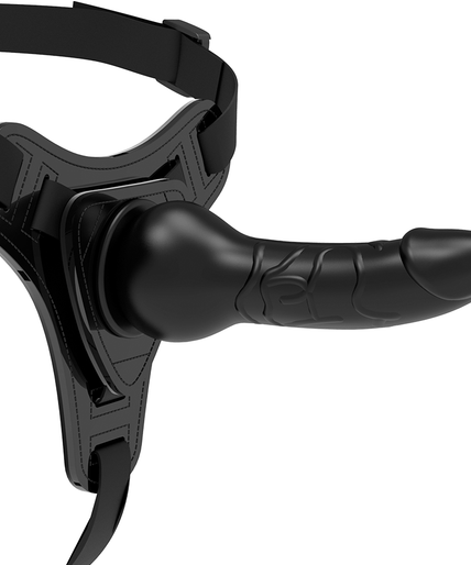 FETISH SUBMISSIVE HARNESS - BLACK SILICONE REALISTIC 16 CM FETISH SUBMISSIVE HARNESS - BLACK SILICONE REALISTIC 16 CM