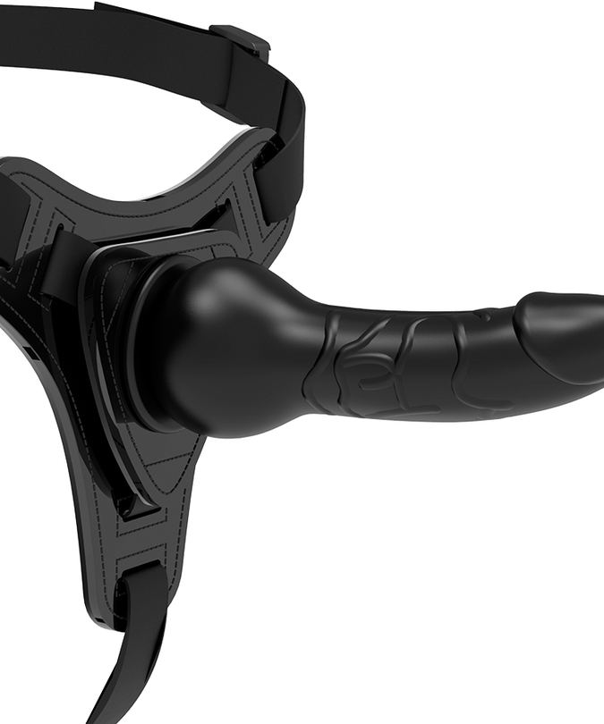 Fetish Submissive Harness – Black Silicone Realistic 16 Cm
