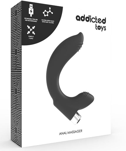 Addicted Toys – Prostatic Vibrator Rechargeable Model 7 – Black Addicted Toys – Prostatic Vibrator Rechargeable Model 7 – Black