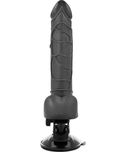 BASECOCK - REALISTIC VIBRATOR REMOTE CONTROL BLACK WITH TESTICLES 19.5 CM -O- 4 CM BASECOCK - REALISTIC VIBRATOR REMOTE CONTROL BLACK WITH TESTICLES 19.5 CM -O- 4 CM
