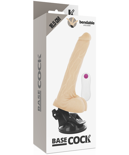 BASECOCK - REALISTIC ARTICULABLE REMOTE CONTROL FLESH 18.5 CM -O- 4 CM BASECOCK - REALISTIC ARTICULABLE REMOTE CONTROL FLESH 18.5 CM -O- 4 CM