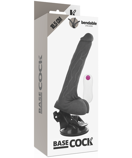 Basecock – Realistic Articulable Remote Control Black 18.5 Cm -O- 4 Cm Basecock – Realistic Articulable Remote Control Black 18.5 Cm -O- 4 Cm