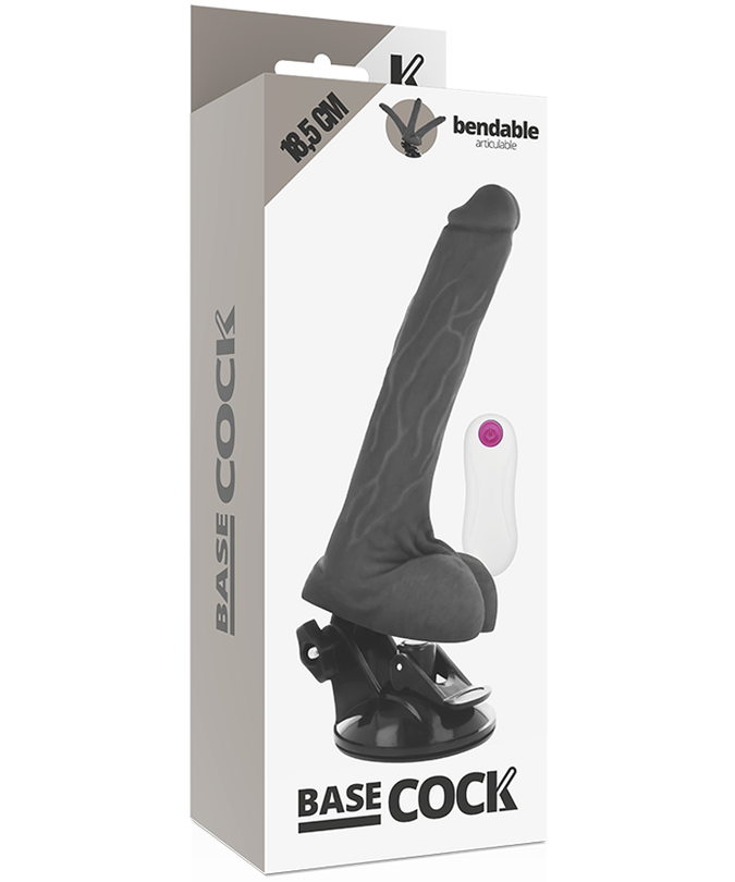 Basecock – Realistic Articulable Remote Control Black 18.5 Cm -O- 4 Cm