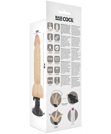 BASECOCK - REALISTIC ARTICULABLE REMOTE CONTROL FLESH 20 CM -O- 4.5 CM BASECOCK - REALISTIC ARTICULABLE REMOTE CONTROL FLESH 20 CM -O- 4.5 CM