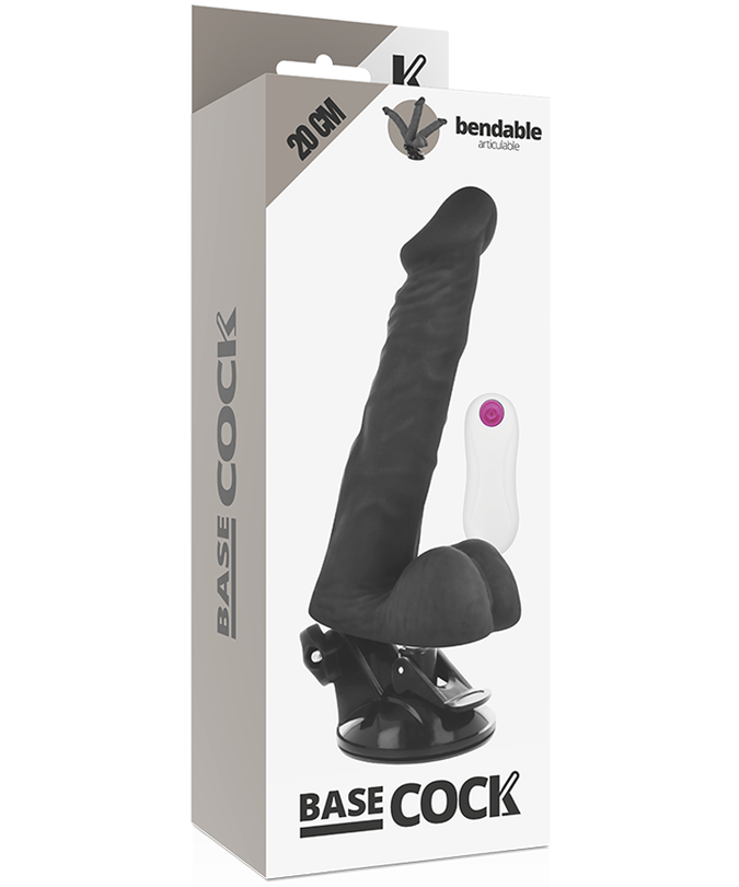 BASECOCK - REALISTIC ARTICULABLE REMOTE CONTROL BLACK 20 CM -O- 4.5 CM