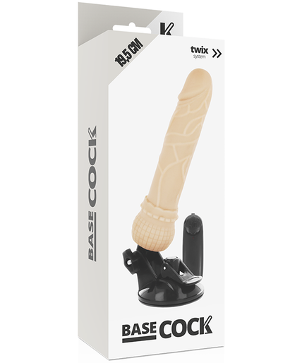 BASECOCK - REALISTIC VIBRATOR REMOTE CONTROL FLESH 19.5 CM -O- 4 CM BASECOCK - REALISTIC VIBRATOR REMOTE CONTROL FLESH 19.5 CM -O- 4 CM