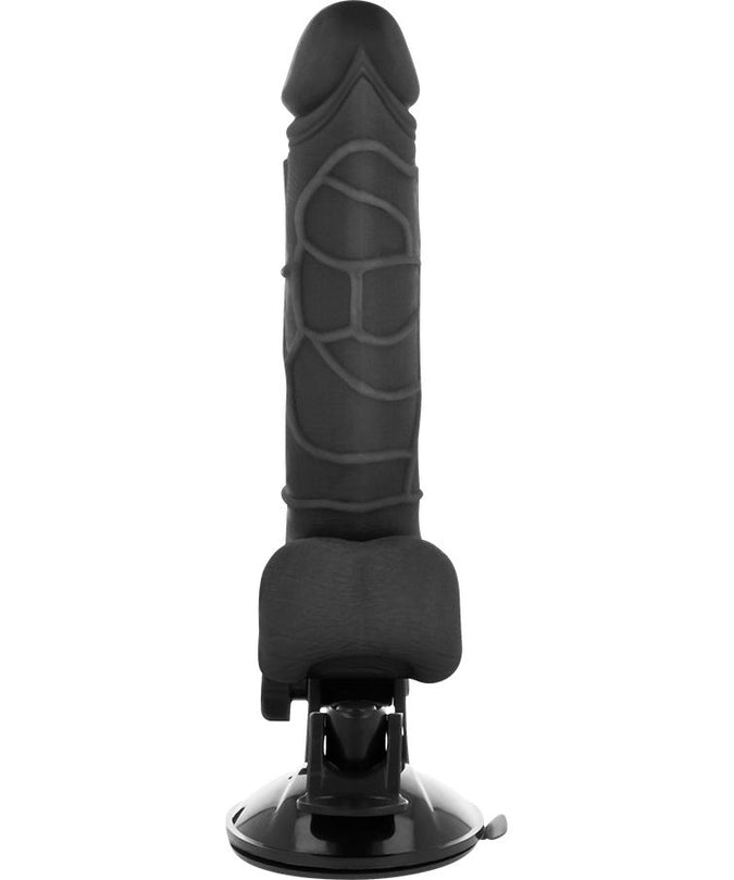 BASECOCK - REALISTISCHE VIBRATOR AFSTANDSBEDIENING ZWART 18,5 CM -O- 4CM