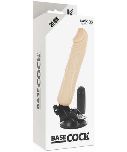 BASECOCK - REALISTIC VIBRATOR REMOTE CONTROL FLESH 20 CM -O- 4 CM BASECOCK - REALISTIC VIBRATOR REMOTE CONTROL FLESH 20 CM -O- 4 CM