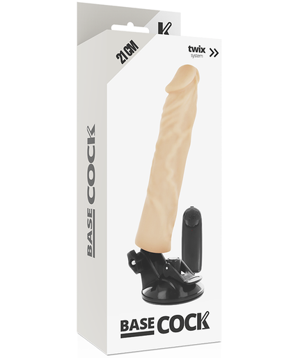 BASECOCK - REALISTIC VIBRATOR REMOTE CONTROL FLESH 21 CM -O- 4 CM BASECOCK - REALISTIC VIBRATOR REMOTE CONTROL FLESH 21 CM -O- 4 CM