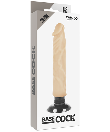 BASECOCK - REALISTIC VIBRATOR 2-1 FLESH 20 CM -O- 4 CM BASECOCK - REALISTIC VIBRATOR 2-1 FLESH 20 CM -O- 4 CM
