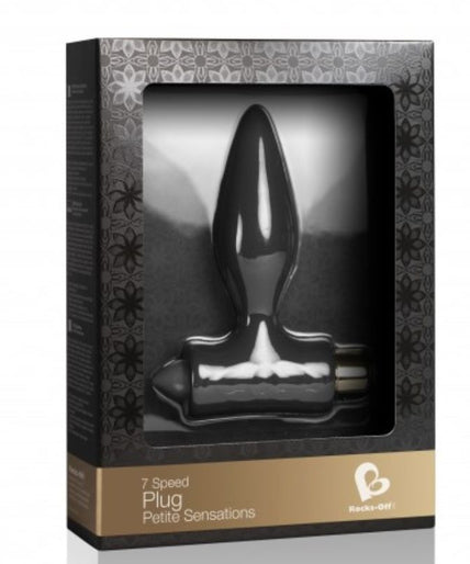 ROCKS-OFF - PETITE SENSATIONS ANAL PLUG FOR BEGINNERS - BLACK ROCKS-OFF - PETITE SENSATIONS ANAL PLUG FOR BEGINNERS - BLACK