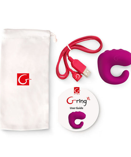 G-VIBE - FUN TOYS GRING VIBRATOR RING XL SWEET RASPBERRY G-VIBE - FUN TOYS GRING VIBRATOR RING XL SWEET RASPBERRY