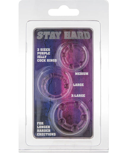 SEVEN CREATIONS - SET OF THREE LILAC PENIS RINGS SEVEN CREATIONS - SET OF THREE LILAC PENIS RINGS