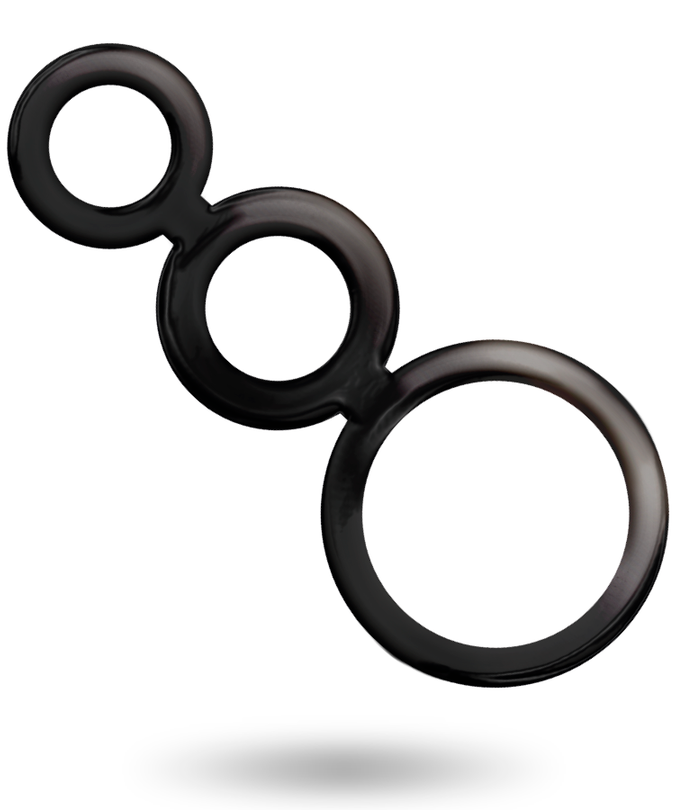 ADDICTED TOYS - RINGS SET FOR PENIS - SMOKED