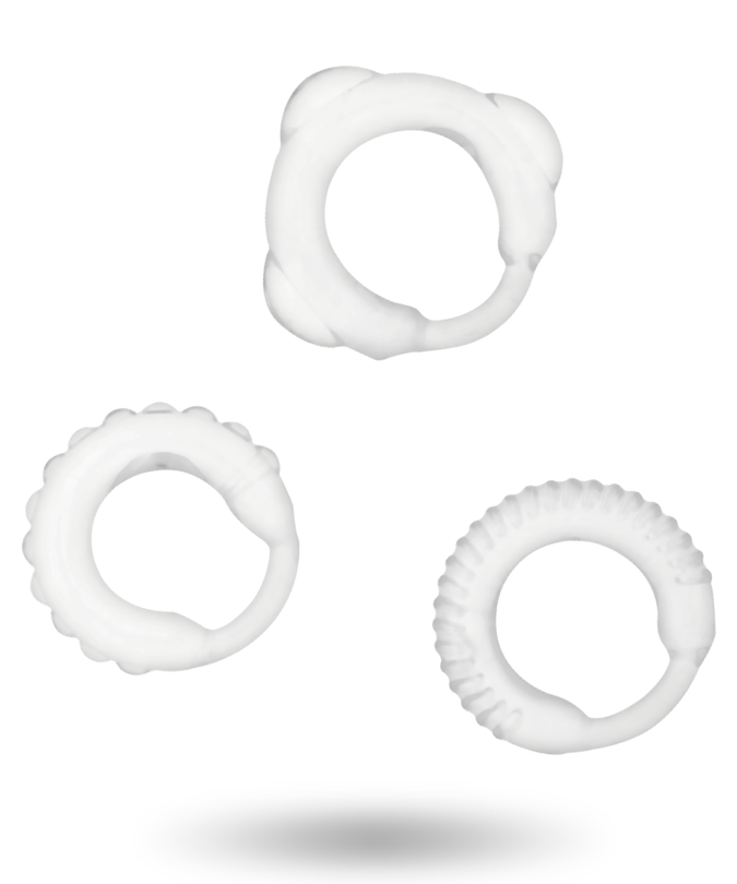 ADDICTED TOYS - C-RING SET CLEAR
