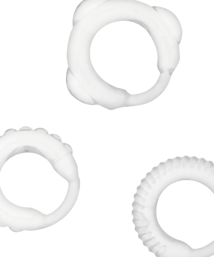 ADDICTED TOYS - C-RING SET CLEAR ADDICTED TOYS - C-RING SET CLEAR