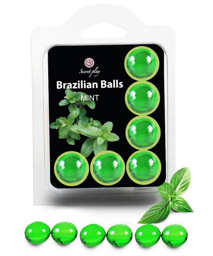 SECRETPLAY - SET 6 BRAZILIANS BALLS MINT SECRETPLAY - SET 6 BRAZILIANS BALLS MINT