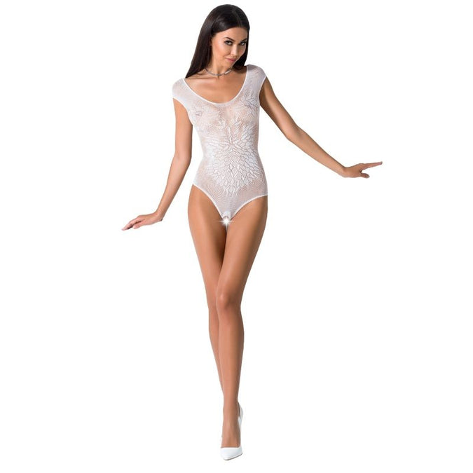 PASSION - WOMAN BS064 WITTE BODYSTOCKING ONE SIZE