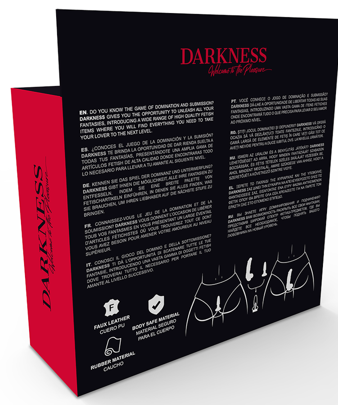 DARKNESS - PANTIES WITH PLUG AND INTERCHANGEABLE DILDO