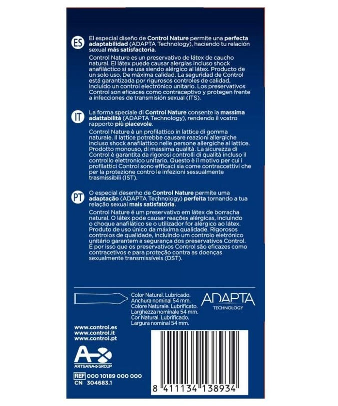 CONTROL - ADAPTA NATURE CONDOMS 24 STUKS