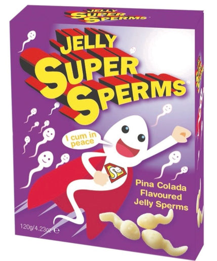 SPENCER & FLEETWOOD - JELLY SUPER SPERM GUMMIES FORM SPERM 120 GR SPENCER & FLEETWOOD - JELLY SUPER SPERM GUMMIES FORM SPERM 120 GR