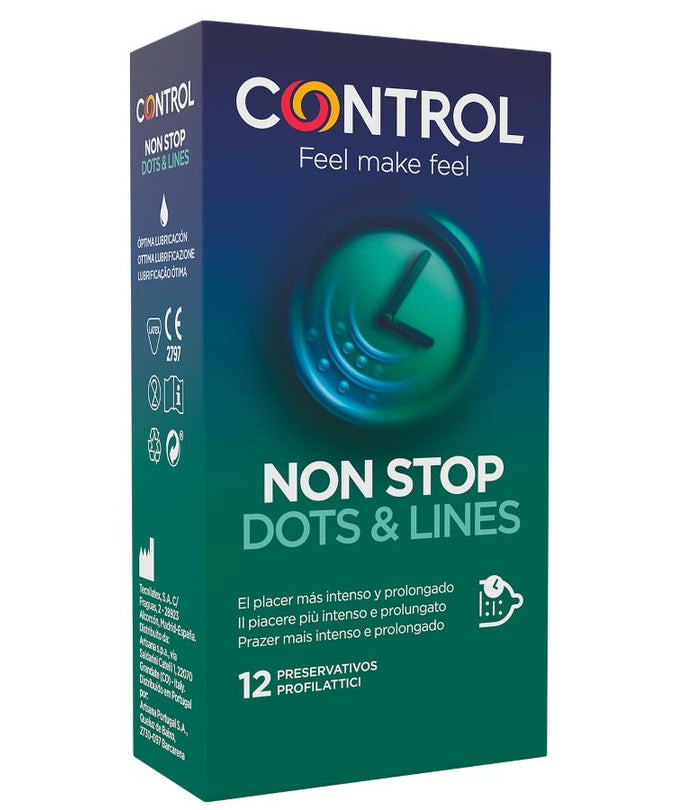 CONTROL - NONSTOP DOTS AND LINES CONDOMS 12 STUKS