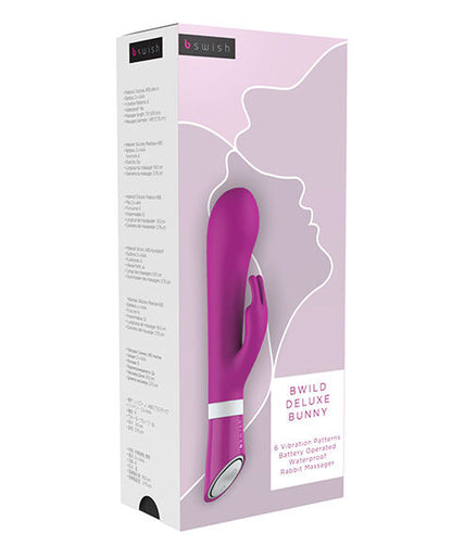 B SWISH - BWILD DELUXE BUNNY RABBIT VIBRATOR RASPBERRY B SWISH - BWILD DELUXE BUNNY RABBIT VIBRATOR RASPBERRY