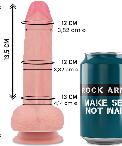 ROCKARMY - LIQUID SILICONE PREMIUM MUSTANG REALISTIC 18 CM -O- 4.14 CM ROCKARMY - LIQUID SILICONE PREMIUM MUSTANG REALISTIC 18 CM -O- 4.14 CM