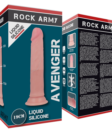 ROCKARMY - ROCKARMY LIQUID SILICONE PREMIUM AVENGER REALISTIC 19 CM -O- 3.98 CM ROCKARMY - ROCKARMY LIQUID SILICONE PREMIUM AVENGER REALISTIC 19 CM -O- 3.98 CM
