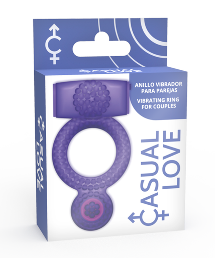 CASUAL LOVE - RING VIBRATING DOUBLE PLEASURE PURPLE CASUAL LOVE - RING VIBRATING DOUBLE PLEASURE PURPLE