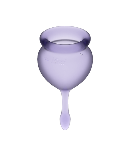 SATISFYER - FEEL GOOD MENSTRUAL CUP PURPLE 15 + 20 ML SATISFYER - FEEL GOOD MENSTRUAL CUP PURPLE 15 + 20 ML