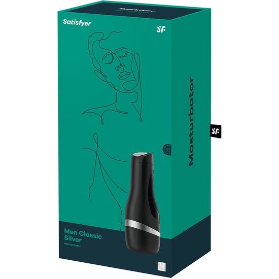 SATISFYER - MASTURBATOR HEREN CLASSIC ZILVER