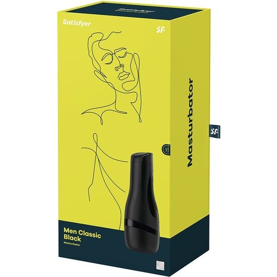 SATISFYER - MASTURBATOR HEREN CLASSIC ZWART