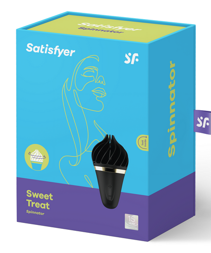 SATISFYER - SWEET TREAT SPINNATOR BLACK SATISFYER - SWEET TREAT SPINNATOR BLACK