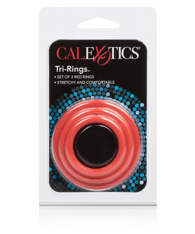 CALEXOTICS - TRI-RINGS SET RED