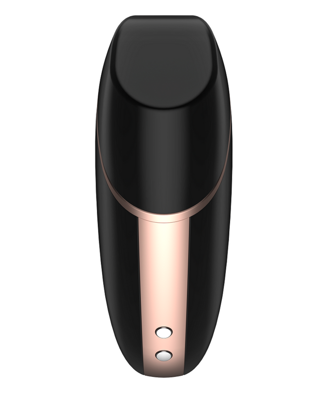 SATISFYER - LOVE TRIANGLE AIR PULSE STIMULATOR & VIBRATOR BLACK