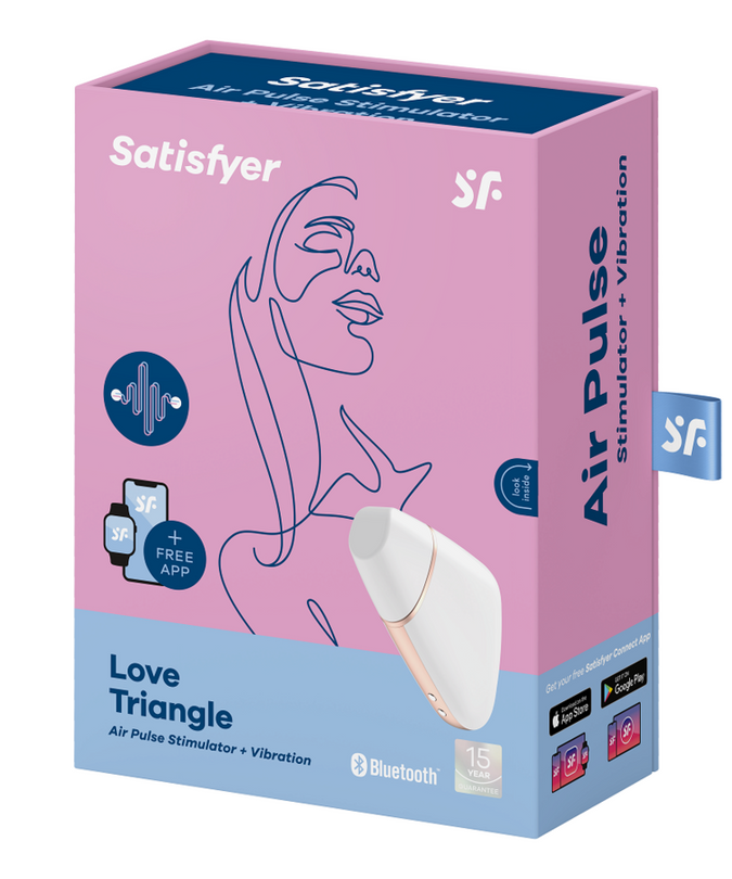 SATISFYER - LOVE TRIANGLE LUCHTDRUK STIMULATOR & VIBRATOR WIT