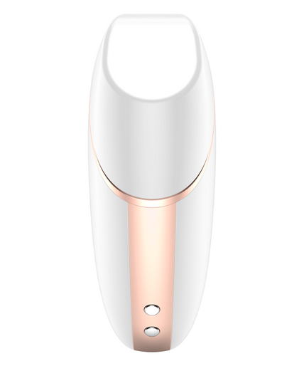SATISFYER - LOVE TRIANGLE AIR PULSE STIMULATOR & VIBRATOR WHITE SATISFYER - LOVE TRIANGLE AIR PULSE STIMULATOR & VIBRATOR WHITE