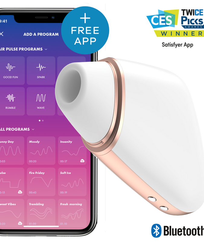 SATISFYER - LOVE TRIANGLE LUCHTDRUK STIMULATOR & VIBRATOR WIT