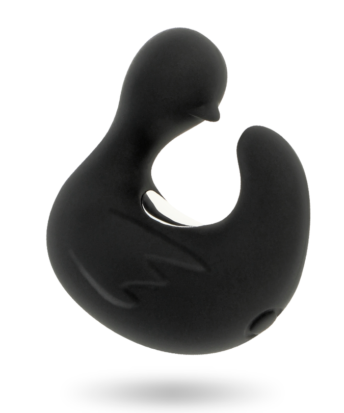 BLACK&SILVER - DUCKYMANIA RECHARGEABLE SILICONE STIMULATING DUCK THIMBLE
