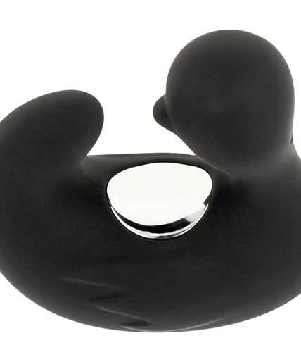 BLACK&SILVER - DUCKYMANIA RECHARGEABLE SILICONE STIMULATING DUCK THIMBLE BLACK&SILVER - DUCKYMANIA RECHARGEABLE SILICONE STIMULATING DUCK THIMBLE