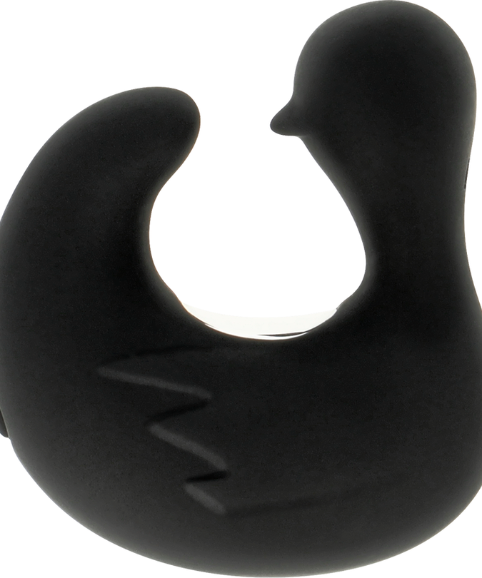 BLACK&SILVER - DUCKYMANIA RECHARGEABLE SILICONE STIMULATING DUCK THIMBLE