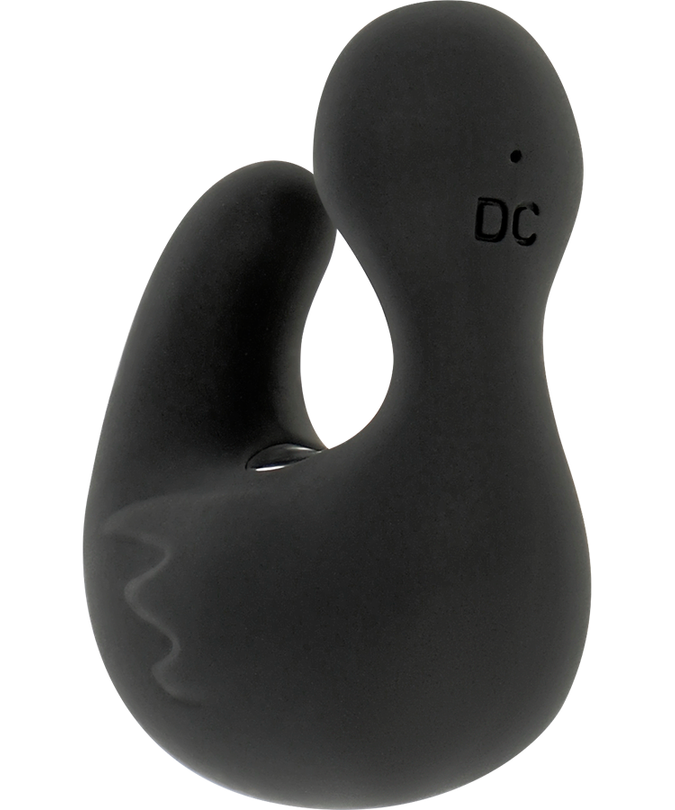 BLACK&SILVER - DUCKYMANIA RECHARGEABLE SILICONE STIMULATING DUCK THIMBLE