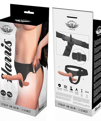HARNESS ATTRACTION - HARRIS DOUBLE PENETRACI N WITH VIBRATION 18 CM -O- 3.5 CM HARNESS ATTRACTION - HARRIS DOUBLE PENETRACI N WITH VIBRATION 18 CM -O- 3.5 CM