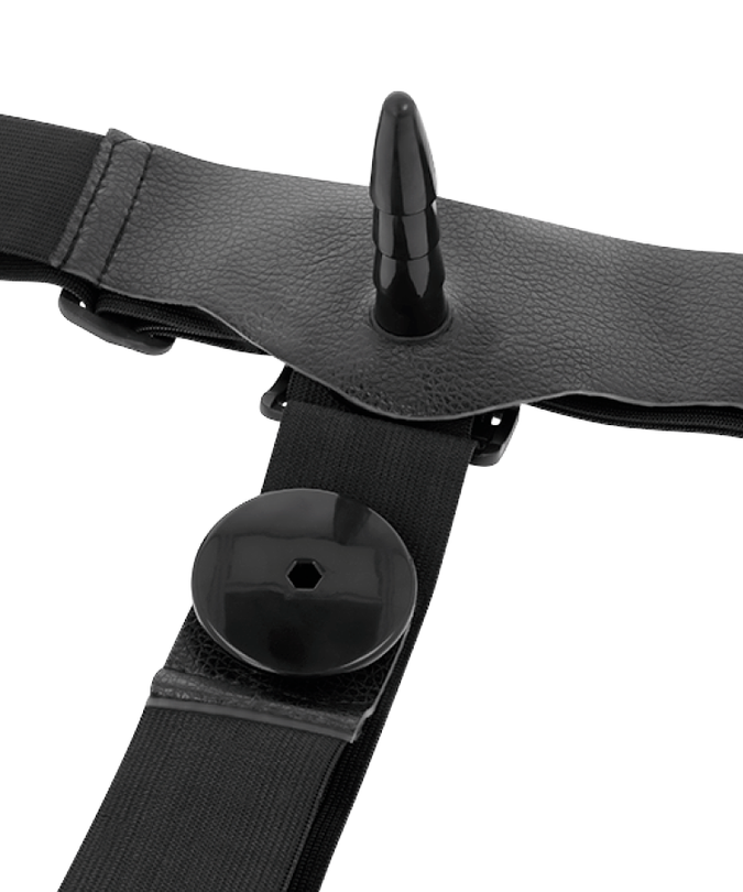 HARNESS ATTRACTION - RODNEY DOUBLE PENETRACI N VIBRATOR 18 CM -O- 3.5 CM